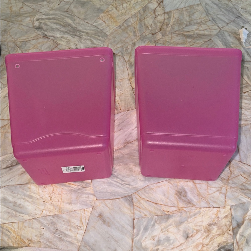 Pink Storage Bins Set of 2‎